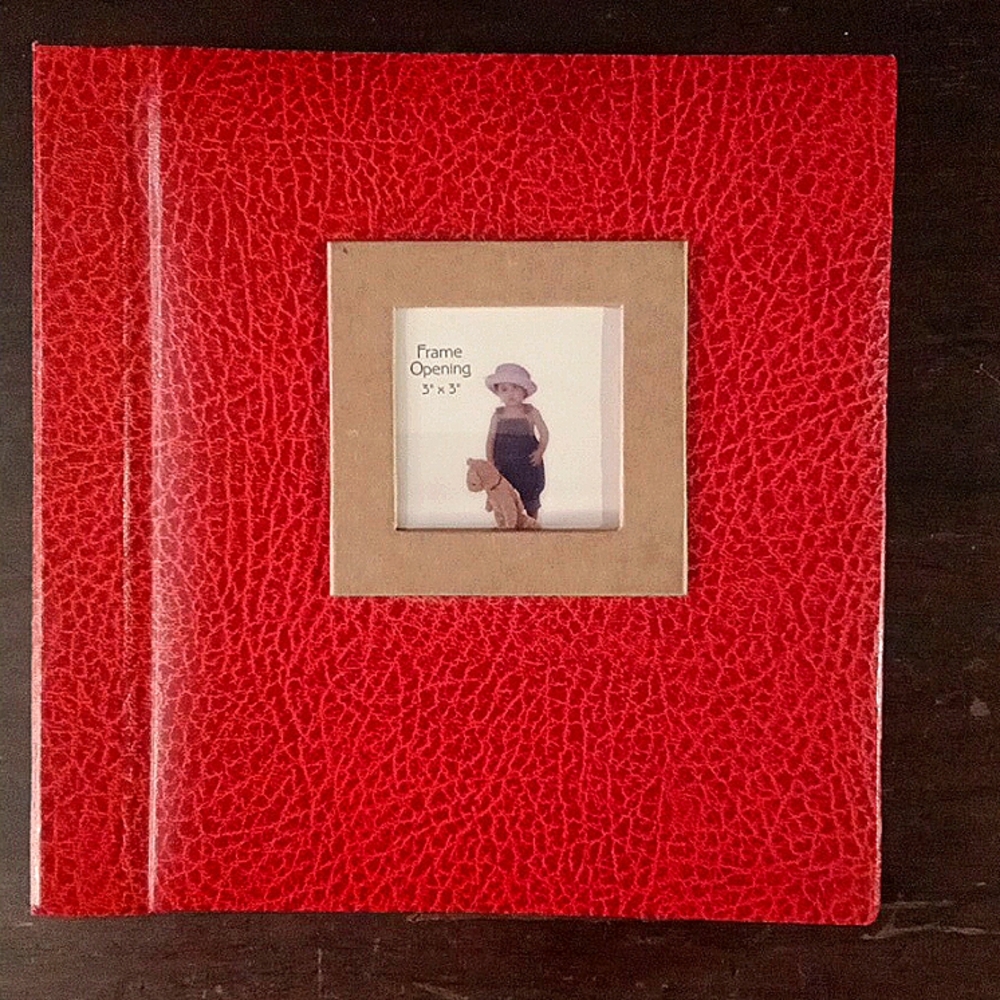 Red photo album